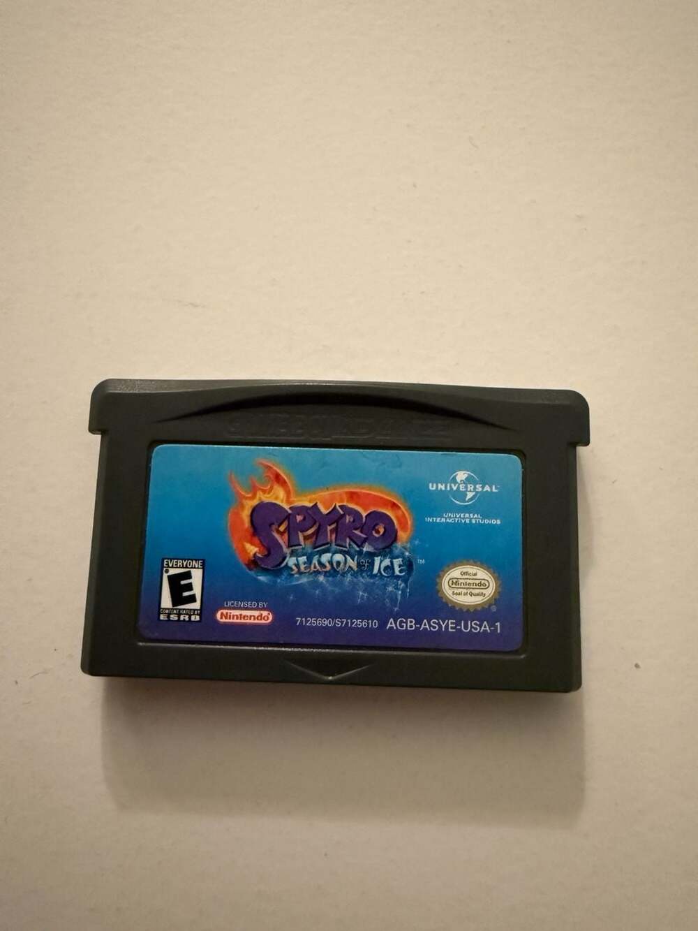 Nintendo Spyro Season of Ice Game Boy Advance Cartridge